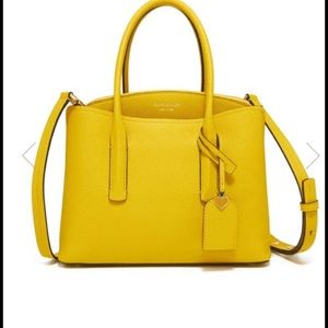 Kate Spade margaux satchel in canary yellow
